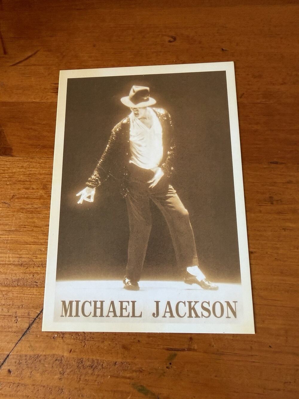 Michael Jackson Collectible Postcard King of Pop Performance Photo Vintage Style